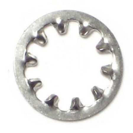 MIDWEST FASTENER Internal Tooth Lock Washer, For Screw Size 3/8 in 18-8 Stainless Steel, Plain Finish, 12 PK 74867
